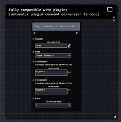 Visual Event Editor - Plugin Command Node