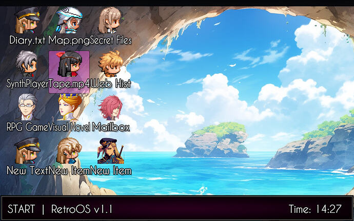 Retro Desktop Operating systein in False Series Games by SigmaSuccour 0