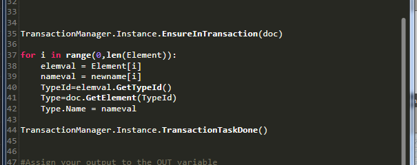 RenameImportedGeometryList