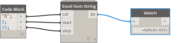 Excel Sum String